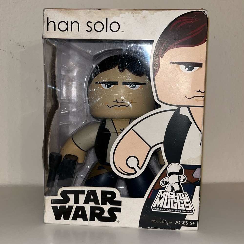 MIGHTY MUGGS HAN SOLO 2007 STAR WARS HASBRO COLLECTIBLE VINYL FIGURE